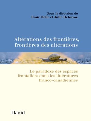 cover image of Altérations des frontières, frontières des altérations